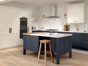 Hunton Porcelain and Hartforth Blue Kitchen