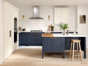 Hunton Porcelain and Hartforth Blue Kitchen