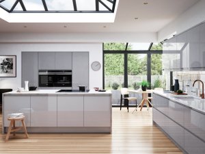 Strada Gloss Dust Grey and Light Grey