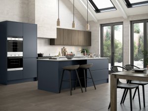 Strada Matte Slate Blue and Rezana Espresso