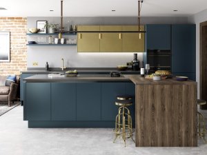 Zola Matte Marine and Ferro Brass