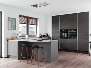 Zola Soft Matte Dust Grey and Tavola Hacienda Black