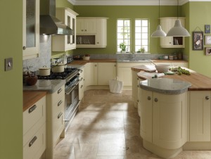 Broadoak Ivory Painted Kitchen Range