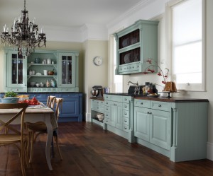 Cornell Blue Broadoak Painted Kitchen Range