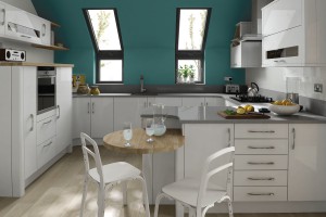 Porter White Contemporary Kitchen