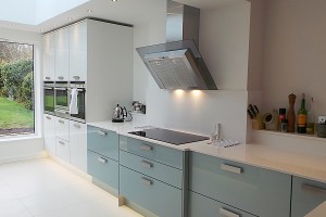 Metallic Blue, Hitchin, Hertfordshire, Contemporary Kitchen