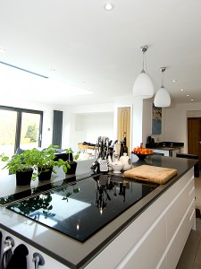 Remo Dove White, Digswell, Hertfordshire, Contemporary Kitchen