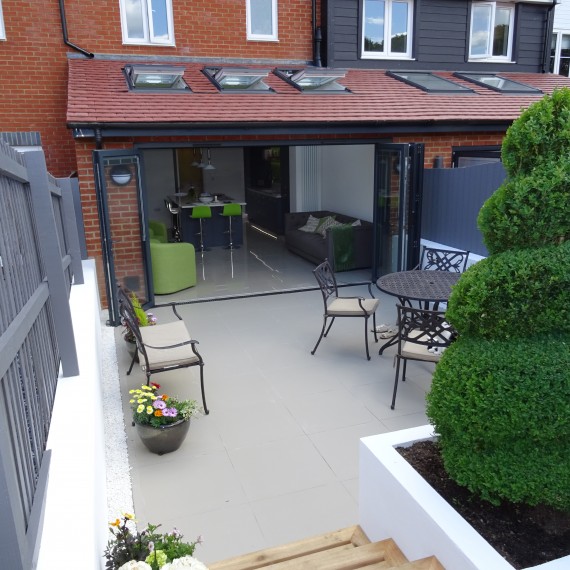 Milton Charcoal Contemporary Kitchen fitted for a client in Bragbury End, Hertfordshire