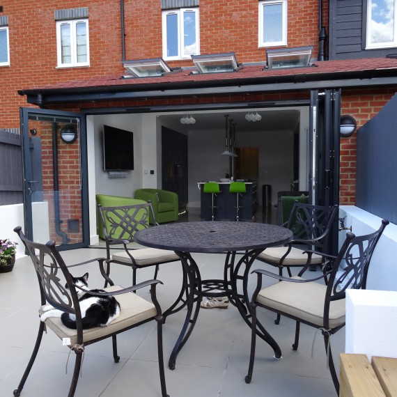 Milton Charcoal Contemporary Kitchen fitted for a client in Bragbury End, Hertfordshire