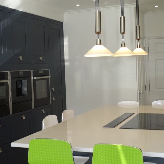 Milton Charcoal Contemporary Kitchen fitted for a client in Bragbury End, Hertfordshire