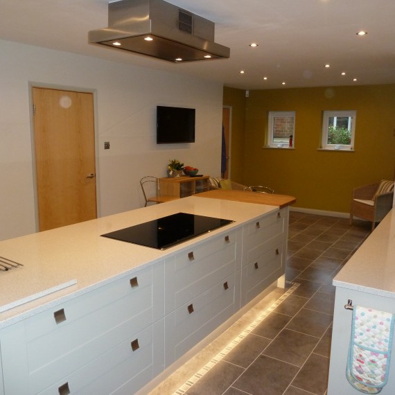 Broadoak Stone, Welwyn Garden City, Hertfordshire, Contemporary Painted Kitchen