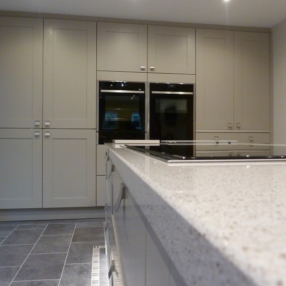 Broadoak Stone, Welwyn Garden City, Hertfordshire, Contemporary Painted Kitchen