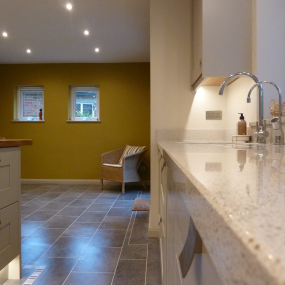 Broadoak Stone, Welwyn Garden City, Hertfordshire, Contemporary Painted Kitchen