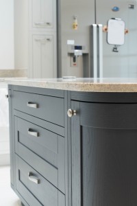 Painted Milton Shaker In-Frame Charcoal Island