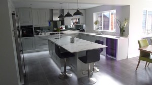 Fitzroy Partridge Grey Kitchen fitted in Bedfordshire