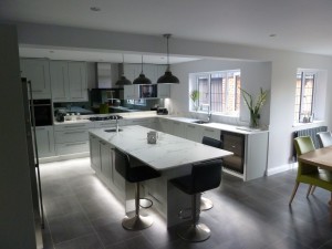 Fitzroy Partridge Grey Kitchen fitted in Bedfordshire