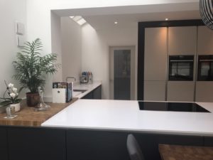 Graphite and Dove Grey Kitchen fitted in St Albans, Hertfordshire