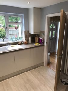 Gloss Porcelain Kitchen fitted in Stevenage, Hertfordshire
