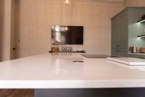 Charcoal and Chalk Blue Kitchen fitted in Ware, Hertfordshire