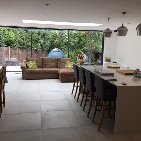 Silver Grey Shaker Kitchen fitted in Standon