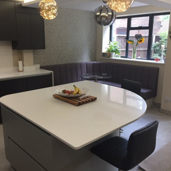 Graphite and Silver Grey Kitchen fitted in Welwyn, Hertfordshire