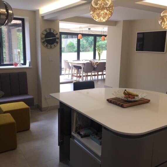 Graphite and Silver Grey Kitchen fitted in Welwyn, Hertfordshire