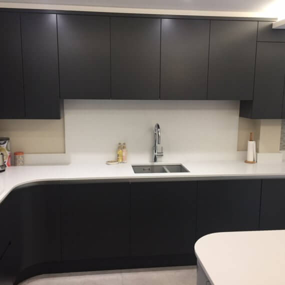 Graphite and Silver Grey Kitchen fitted in Welwyn, Hertfordshire
