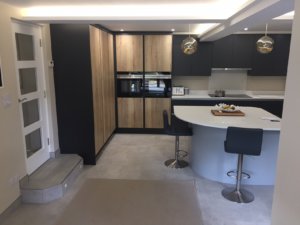 Graphite and Silver Grey Kitchen fitted in Welwyn, Hertfordshire