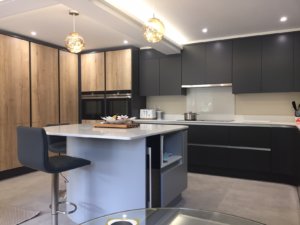 Graphite and Silver Grey Kitchen fitted in Welwyn, Hertfordshire