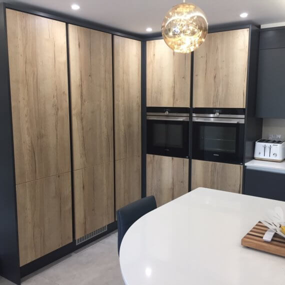 Graphite and Silver Grey Kitchen fitted in Welwyn, Hertfordshire