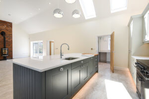 Partridge Grey and Slate Kitchen fitted in Weston, Hertfordshire