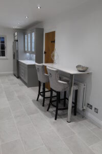 Silver Grey Kitchen fitted in Little Wymondley, Hertfordshire