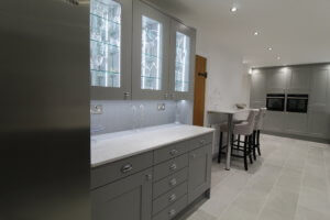 Silver Grey Kitchen fitted in Little Wymondley, Hertfordshire