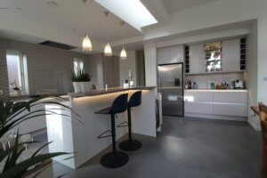 Porcelain and Matt Kitchen, fitted in Knebworth