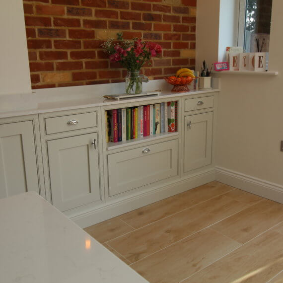 Painted French Grey and Slate Kitchen