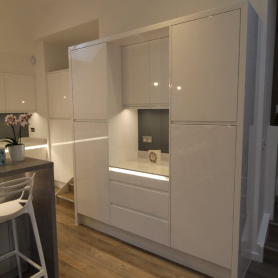 White and Dove Grey Kitchen