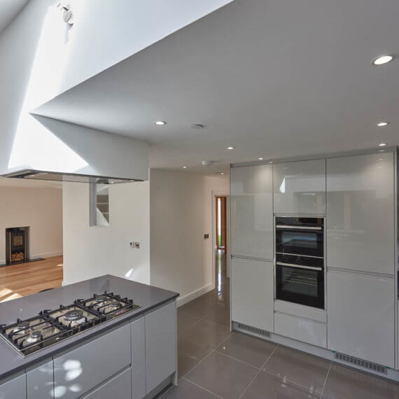 Dove Grey Gloss Kitchen fitted in Stevenage, Hertfordshire