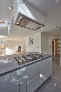 Dove Grey Gloss Kitchen fitted in Stevenage, Hertfordshire