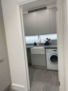 Supermatt Light Grey Utility Room with Belfast sink