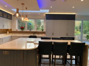 Fenton Putty and Old Navy Kitchen fitted in Brookmans Park