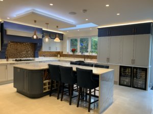 Fenton Putty and Old Navy Kitchen fitted in Brookmans Park