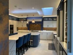 Fenton Putty and Old Navy Kitchen fitted in Brookmans Park