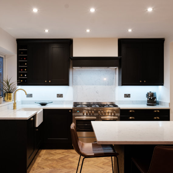 Carbon Black Kitchen fitted in Hitchin, Hertfordshire
