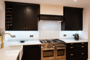 Carbon Black Kitchen fitted in HitchiCarbon Black Kitchen fitted in Hitchin, Hertfordshiren, Hertfordshire