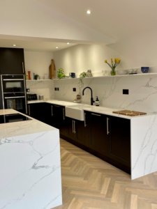 Black Shaker Kitchen fitted in Hitchin