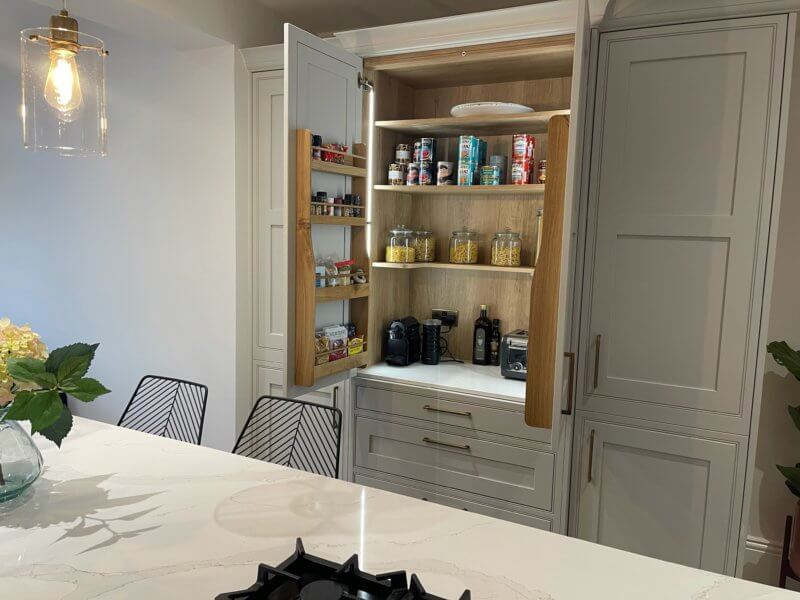 Bespoke Breakfast Larder Area Kitchen Ergonomics