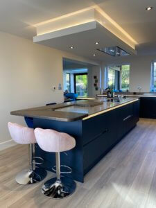 Truffle Brown and Matt Indigo Blue Kitchen