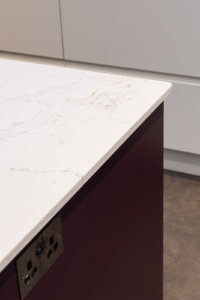 Deep Heather and Calacatta worktop