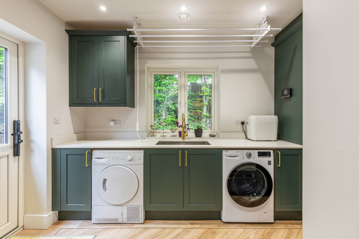 Deep Forest Green Kitchen, fitted in Welwyn Hertfordshire - Kitchen ...