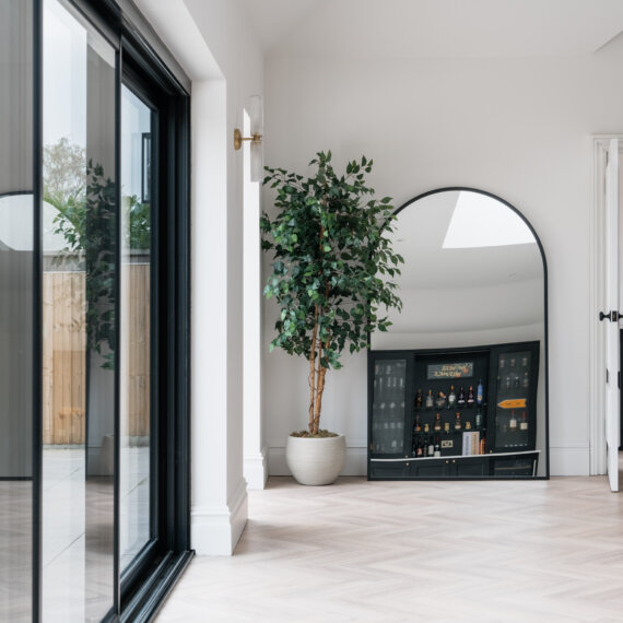 Black Kitchen - painted in Farrow and Ball Pitch Black